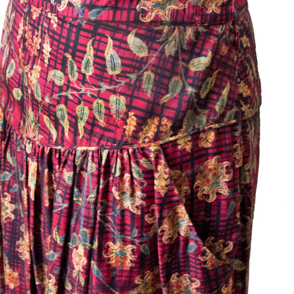 Peruvian Connection Fall Leave Pattern Silk Blend… - image 3